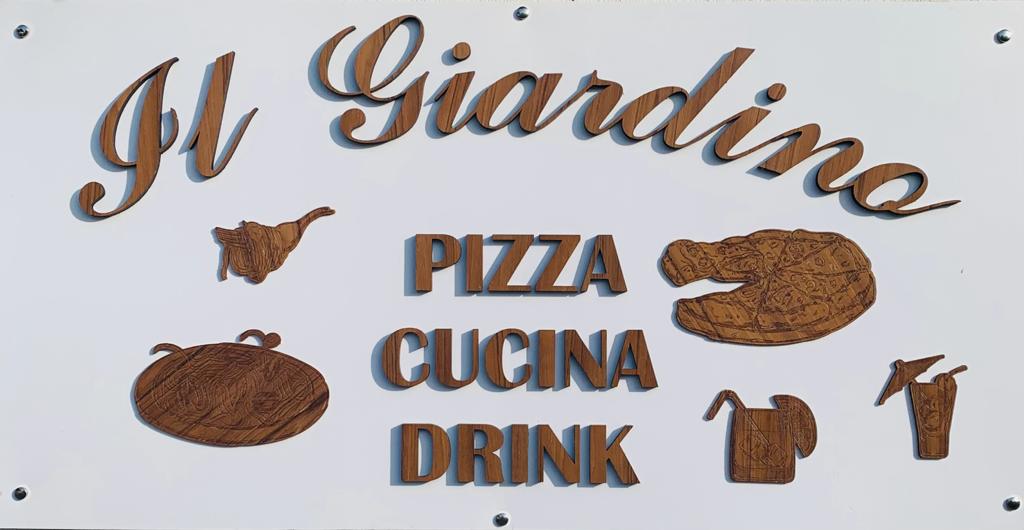 INSEGNA IN LEGNO DI TEAK