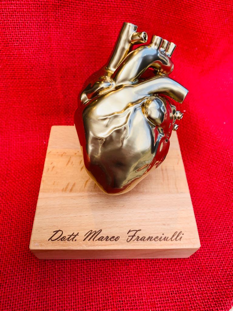 Cuore d'oro stampato in 3D