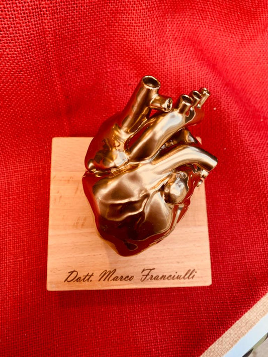 Cuore d'oro stampato in 3D